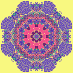 Oriental mandala motif
