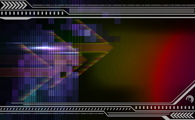 Abstract techno background with arrows.
