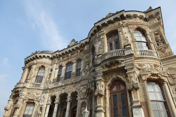 Fototapeta na wymiar Kucuksu Pavilion in Bosporus, Istanbul.