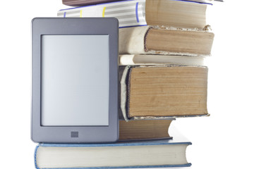 Electronic book and print books.