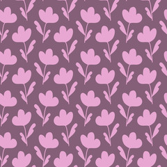 Seamless decorative floral pattern