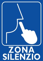 CARTELLO ZONA SILENZIO