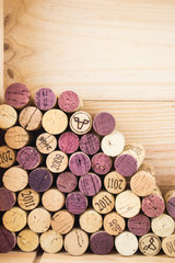 close-ups of wine corks backgrounds