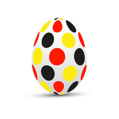 osterei, bunt, bemalt, ostern, nationalfarben,  vektor,   