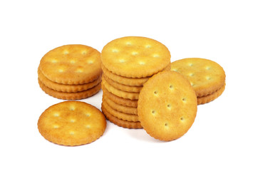 Cracker isolated on white background