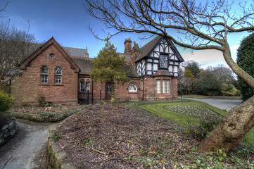 Fototapeta na wymiar Grosvenor Park Lodge, Chester