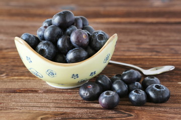 ripe blueberries