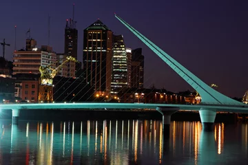 Fototapeten Brücke der Frau, Buenos Aires © EcoView