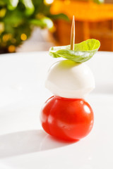 Tomato and mozzarella