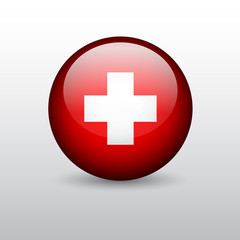 Sphere with medical cross