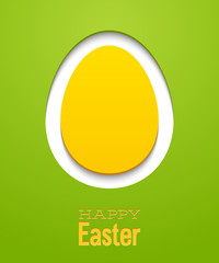 Easter card with egg.