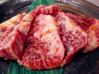 最高級ハラミ肉／和牛／焼き肉用スライス