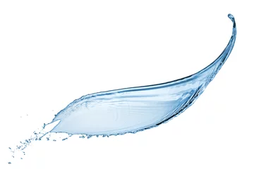 Foto op Plexiglas waterplons op wit wordt geïsoleerd © artjazz