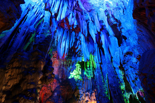 Reed Flute Caves in Guilin, China