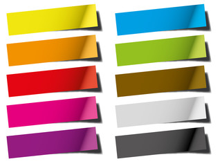 Papier Zettel Blatt Notiz Post It bunt