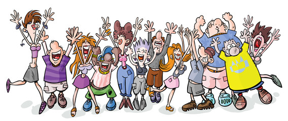 Funny party people.