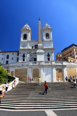 Eglise de la Trinité-des-Monts à Rome - Italie © Open Mind Pictures