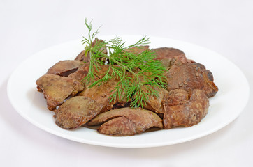 Cooked chicken liver