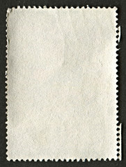 Fototapeta premium The reverse side of a postage stamp.