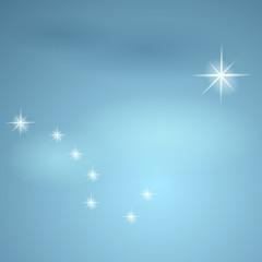 Constellation "the Great Bear" and Polaris.