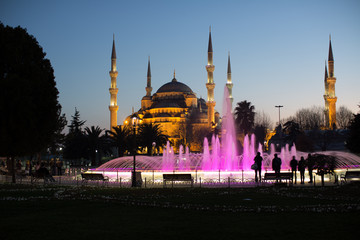 Fototapeta na wymiar Błękitny Meczet w Stambule Turcja
