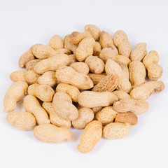 Peanuts isolated on white