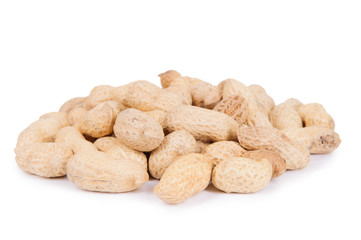 Peanuts isolated on white