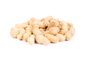 Peanuts isolated on white