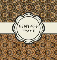 Vector vintage frame