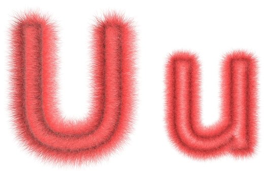Symbol "U" from wool