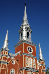 Quebec, the historical church of Saint Fabien