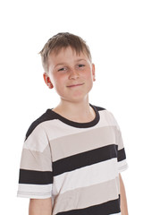 Happy teen boy smiling