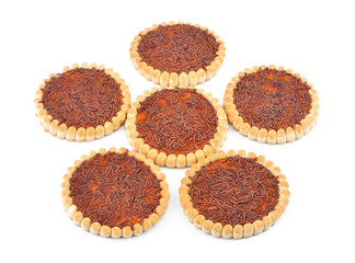 chocolate and jam cake