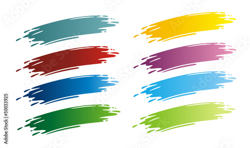 "Brushlines various colored" fichier vectoriel libre de droits sur la