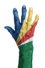 Hand of an old woman with arthritis