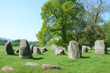 Croft Moraig stone circle, near Loch Tay in Perthshire