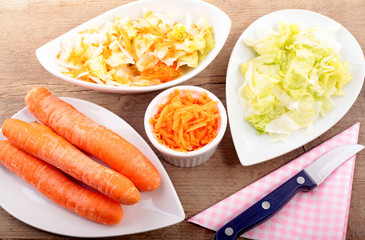Salat Zubereitung