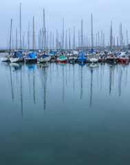 Sailboats And Marina