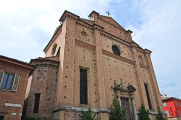 Fototapeta na wymiar Kościół Świętego Grobu. Piacenza. Emilia-Romagna. Włochy.