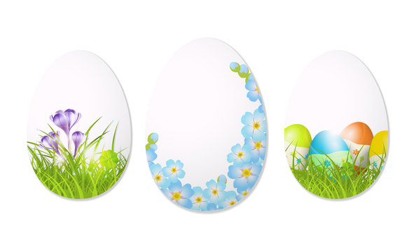 abstract easter eggs