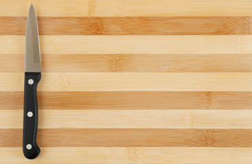 Knife on cutting board