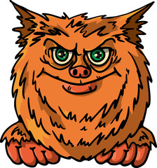 Strange enamoured beings sit on a tree.