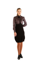 Fototapeta premium Full-body portrait of a confident business woman