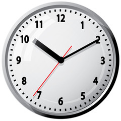 Wall clock. Vector illustration.