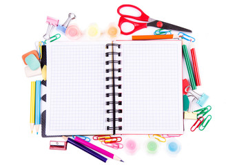 School and office stationary. Back to school concept