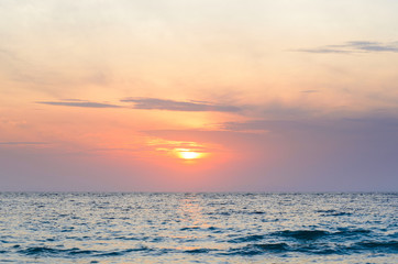 cloudy seascape