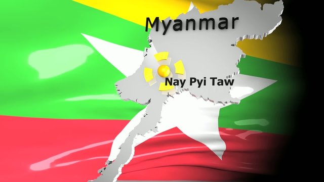 Crisis location map series, Myanmar.