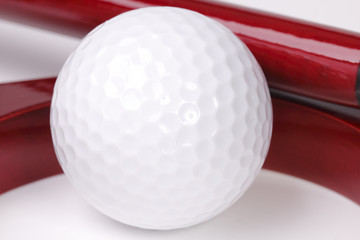 Ball for golf in hole