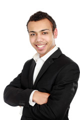 A portrait of a businessman standing