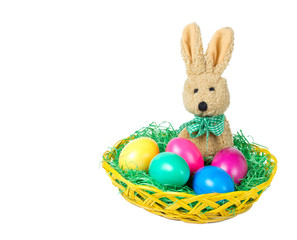 Osternest mit Osterhase